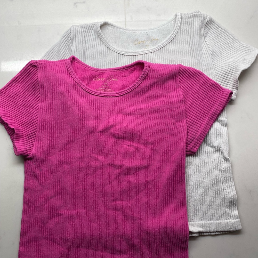 Gypsy and Jade Pink and White Top Set